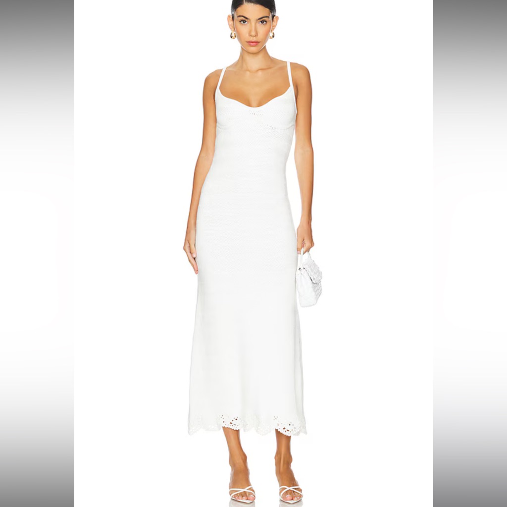 Ameri Maxi Dress In White